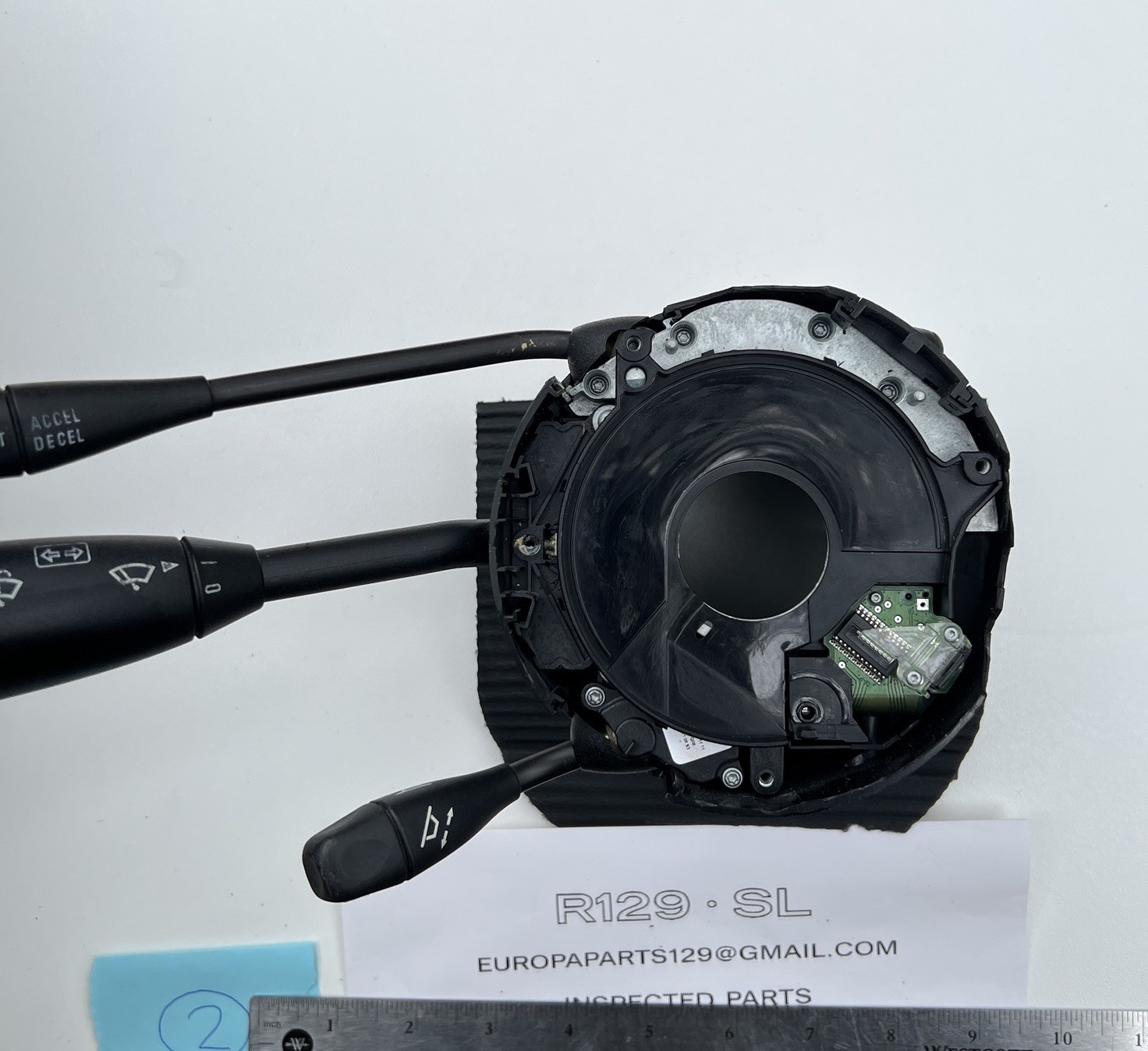 05-08 Mercedes R171 SLK280 Steering Column Control Switches Assembly Black OEM