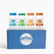 Zellie’s | 100% Xylitol | Gum Gift Set | Peppermint, 100 Count (Pack of 4) 