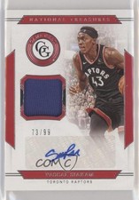 2019 Panini National Treasures Game Gear 73/99 Pascal Siakam #GGA-PSK Auto 0x5i