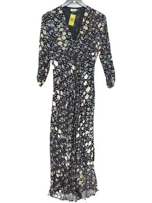 RIXO Maxikleid S in schwarz