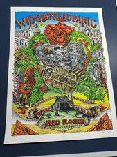 WIDESPREAD PANIC RED ROCKS POSTER 2024 WELKER PRINT train