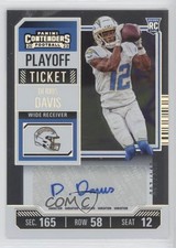 2023 Contenders Rookie Variation Playoff Ticket /149 Derius Davis #147 Auto 12d4