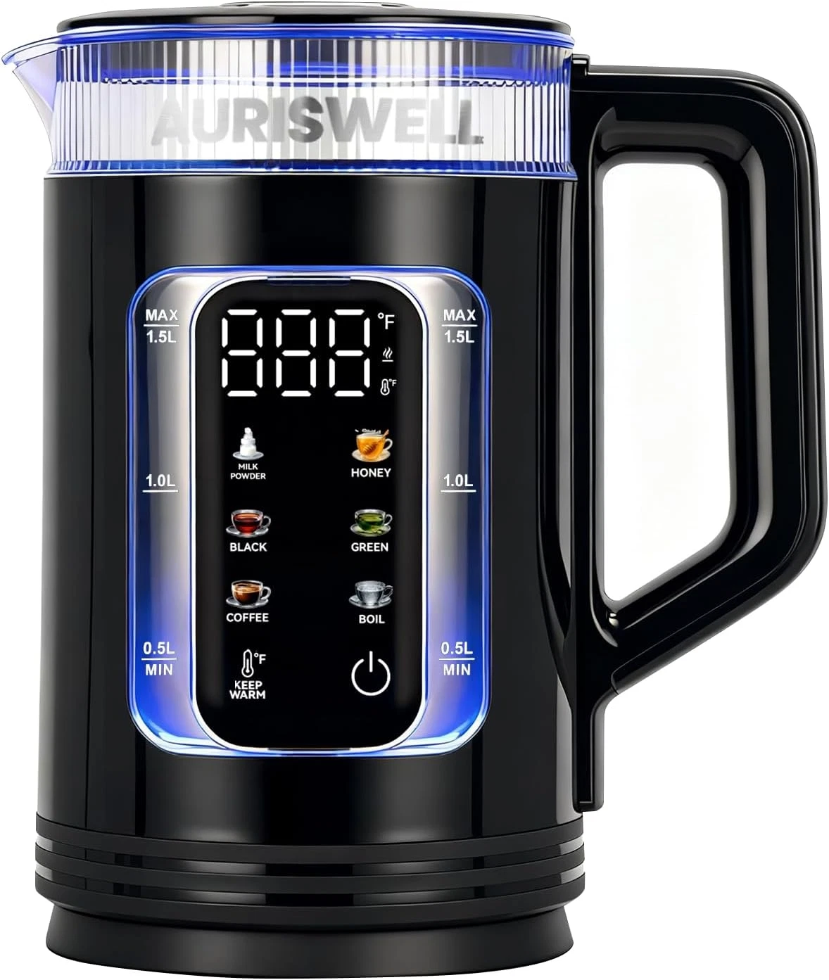 Electric Tea Kettle with Temperature Control, Glass Smart Water Boiler for Tea,