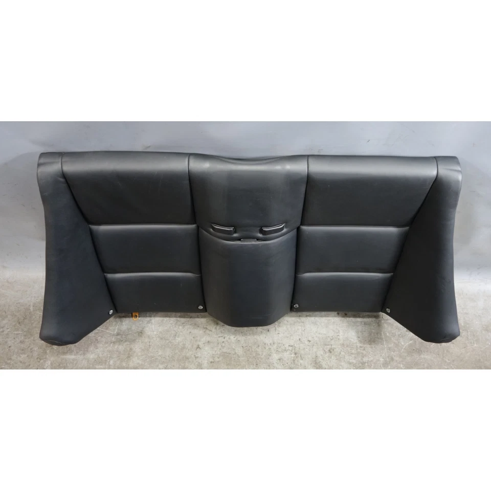 BMW E46 M3 2001-2006 convertible asiento trasero respaldo negro cuero Napa OEM Foto 2 de 4