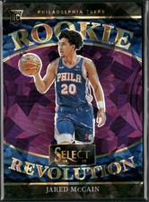 2024-25 PANINI Select Jared McCain #16 RC Rookie Revolution Purple 55/75