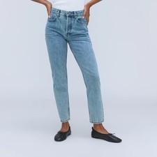 Everlane Women 31 The 90s Cheeky Jean Crop Blue Denim Minimalist Classic NEW