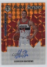 2019-20 Panini Mosaic Rookie Scripts Orange Prizm Garrison Mathews Auto 1ek2