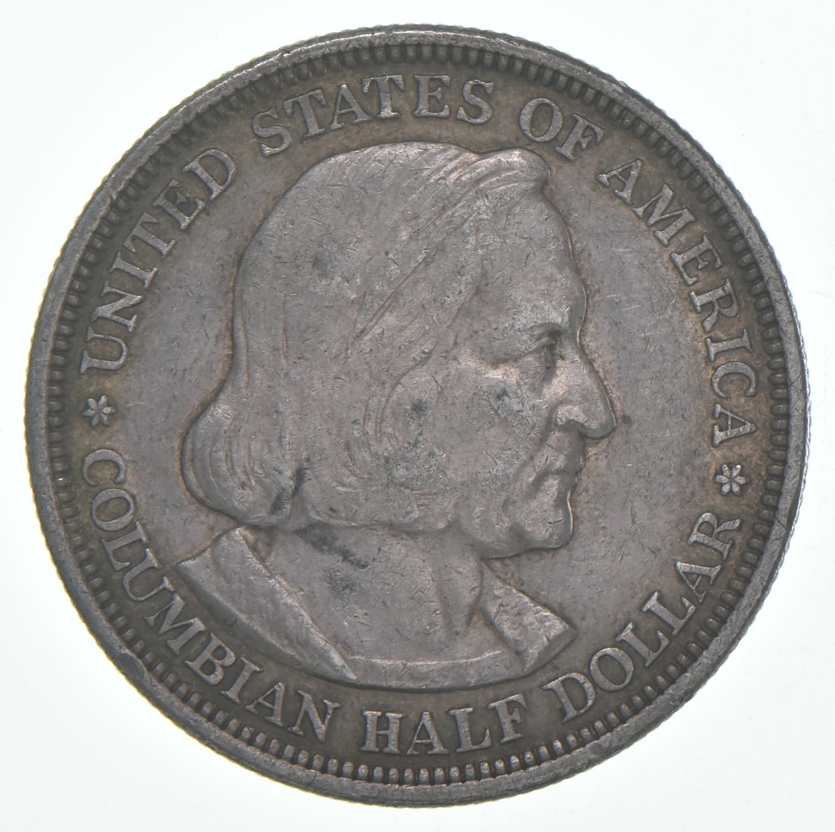 1893 XF Christopher Columbus Columbian Exposition Half Dollar 90