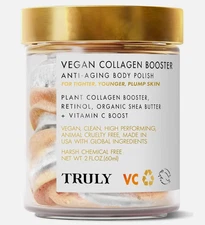 *1 Jar* Truly Vegan Collagen Booster Anti-Aging Tighten Body Polish Vitamin C