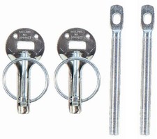 Sparco Hood Pin Silver Part Number 01606s For Automotive Safety And Security