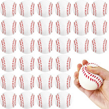 30 Pack 2.5 Inch Baseball Stress Balls,Soft Foam Squeeze Balls