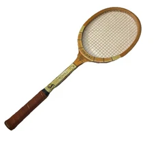 Spalding Pancho Gonzales Prize Cup Wood Tennis Racquet Vintage