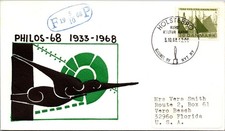 GOLDPATH: Denmark cover 1968 to USA special cancel CV945_P24