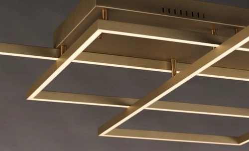 ET2 E21513 Champagne Traverse 24"W Led Flush Mount Ceiling Fixture - Picture 6 of 12