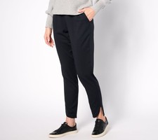 Anybody Women's Pants Sz M Drapey Woven Pull-On Black A623884