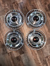 1961 Chevrolet Impala Corvette 14 Oem Hubcaps Wheel Covers Nice Set Of 4