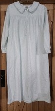VTG SEARS ROEBUCK FLANNEL Womens Nightgown W/Pockets Size Xs Cotton Warm Winter