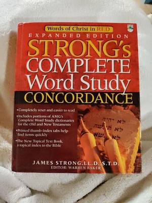 Strong's Complete Word Study Concordance by Warren Baker NO CD