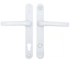 Mila ProSecure TS007 92mm Lever Lever  Door Handle White 240mm UPVC Composite