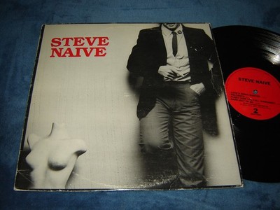 Steve Naive s/t 1983 LP US private power pop AOR new wave lyrics insert