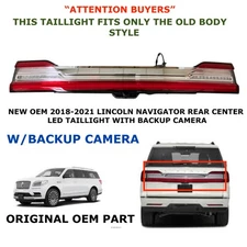 NEW OEM 2018 19 20 2021 Lincoln Navigator rear center LED taillight W/CAMERA