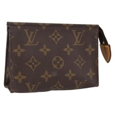 LOUIS VUITTON Monogram Poche Toilette 15 Pouch M47546 LV Auth hk3573
