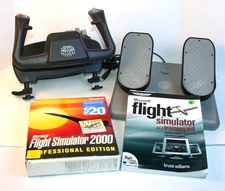 CH Products Flight Sim Yoke & Pedals w/Extras, FSY211U, PPU995  Tested Working