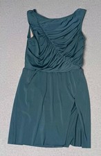 Weissman Dance Costume Dress Womens Size MA Blue Slit Side Sleeveless