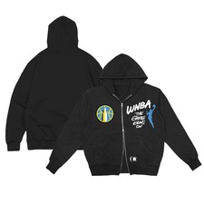 Unisex-round21 Black Chicago Sky Double-Zip Hoodie