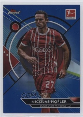 2022 Topps Finest Bundesliga Blue Refractor /150 Nicolas Hofler Höfler #61 0y8x