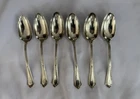 Gorham Plymouth Sterling Silver Serving Spoons Set of 6 Antique hallmarked