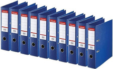 Standard, Pack of 10 Lever Arch Files, Blue, 75 Mm Spine, A4, PP, 320210
