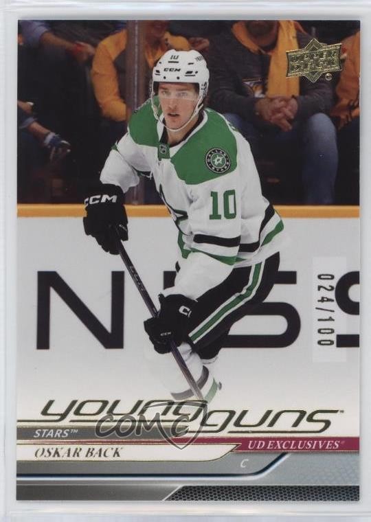 2024-25 Upper Deck Series 2 Young Guns Exclusives /100 Oskar Back #465 Rookie RC