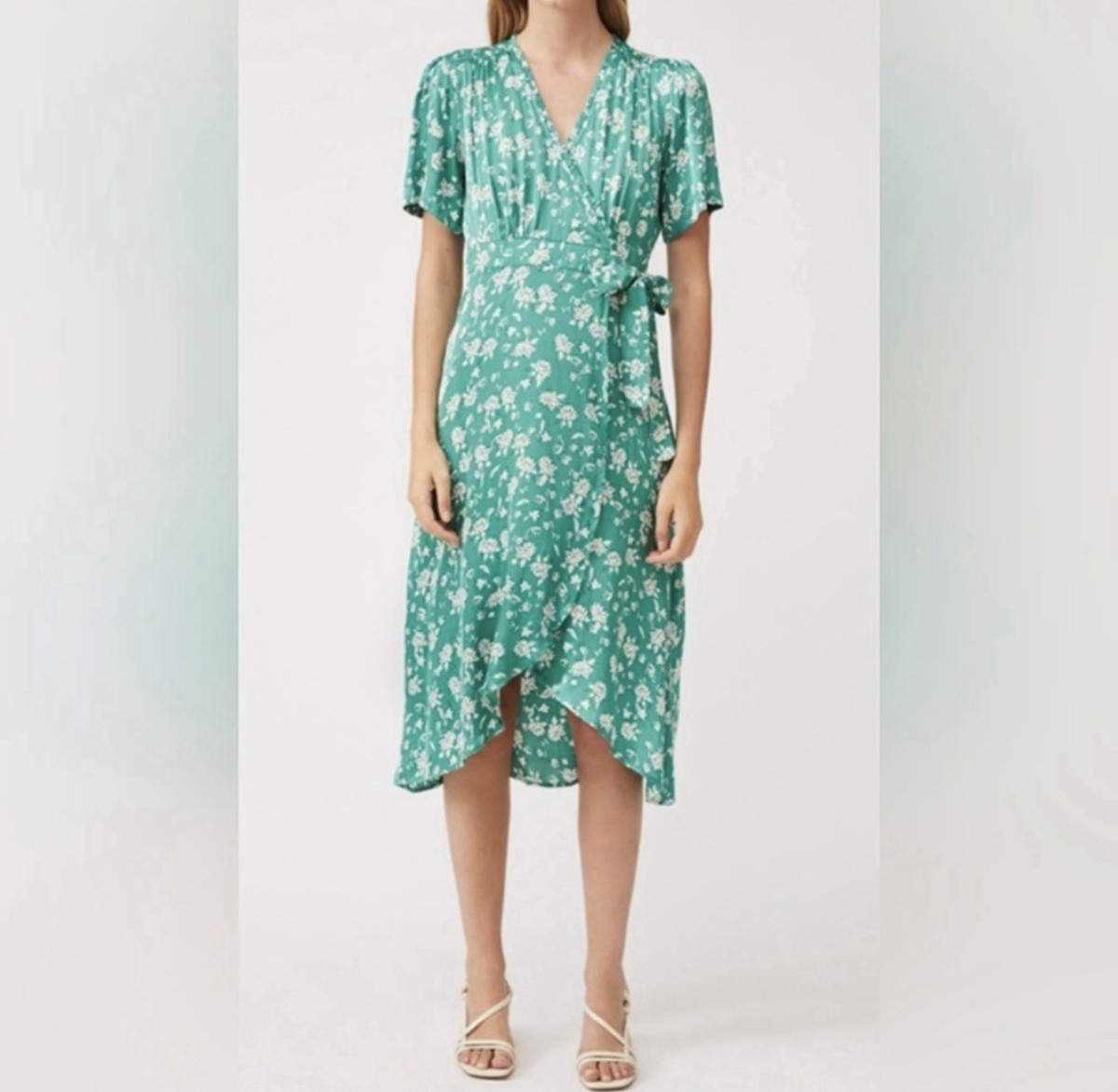 suncoo dress green Glitter-Tulle Long Sage Green Prom Dress main image 1