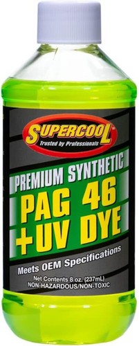 8oz Synthetic PAG Oil for R134a Systems with UV Dye – Moisture Resistant - Picture 2 of 2