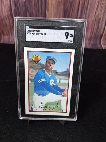 1989 Bowman Ken Griffey Jr. #220 Seattle Mariners SGC 9 Rookie Baseball Card