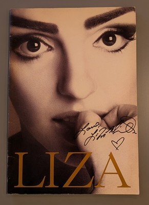 Signed Liza Minelli Original Souvenir World Tour Program 1991 Royal Albert Hall