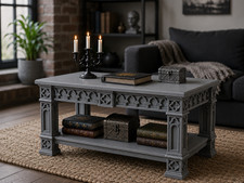 Doll house gothic coffee table 1:12 1:16 1:24