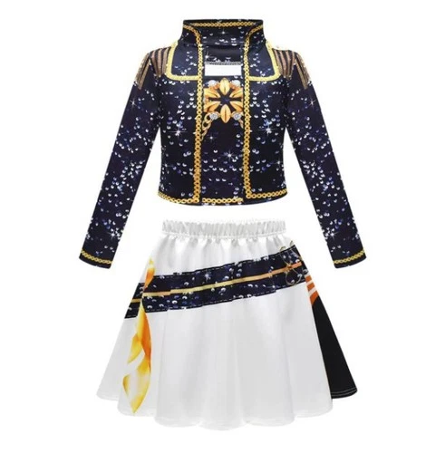 Kids Girls KPop Demon Hunters Costume Rumi Zoey Cosplay Fancy Dress Wigs-Outfits - Picture 12 of 14