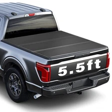 3-Fold 5.5FT Hard Truck Bed Tonneau Cover For 2015-2025 Ford F150 Waterproof