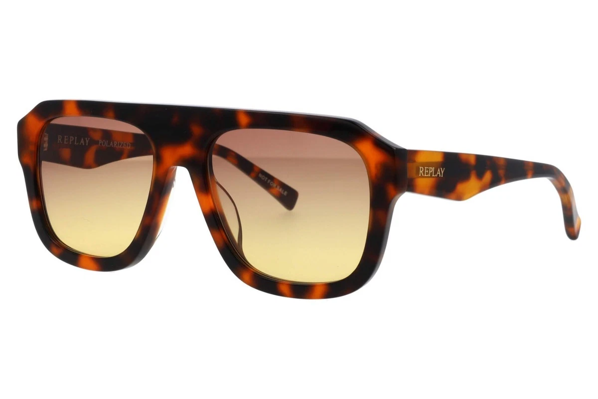 Replay Brown Metal  Sunglasses Ray-Ban RB3025 Aviator Large Metal Gold, Brown, Clear Sunglasses main image 3