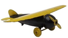 Wyandotte Toys All Metal Plane Pressed Steel Toy Airplane 10 Inch 1940s Vintage Wyandotte Toys All Metal Plane Pressed Steel Toy Airplane 10 Inch 1940s Vintage - Image 1