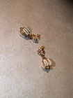 Vintage Designer~ "Miriam Haskell" Set of Gold Tone  Art Deco  Clip On Earrings