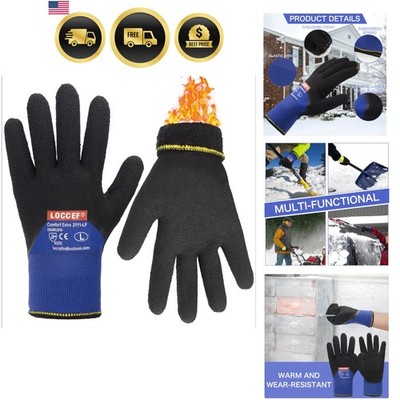 2 Pairs Winter Work Gloves for Men and Women, Freezer Gloves for Work Below Z...