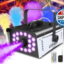 1200W Fog Machine 18 Lights 6000 CFM Halloween