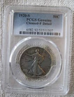 1920-S 50C Walking Liberty Half Dollar PCGS Genuine Cleaned-F Detail