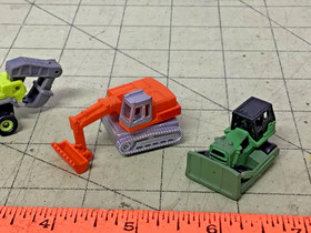 Micro Machines loose lot of construction vehicles as-is
