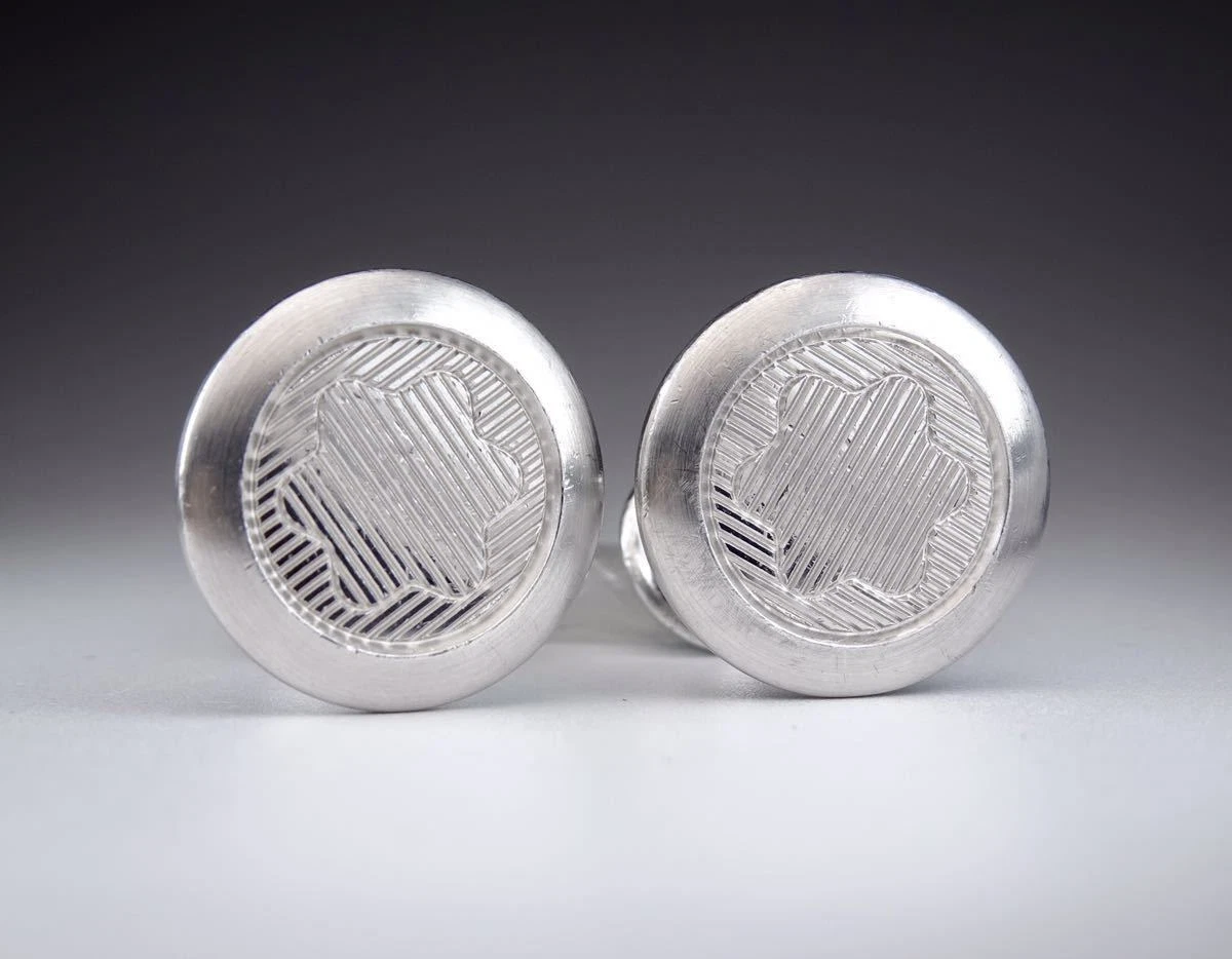Montblanc Sterling Silver Cufflinks for Men for sale | eBay