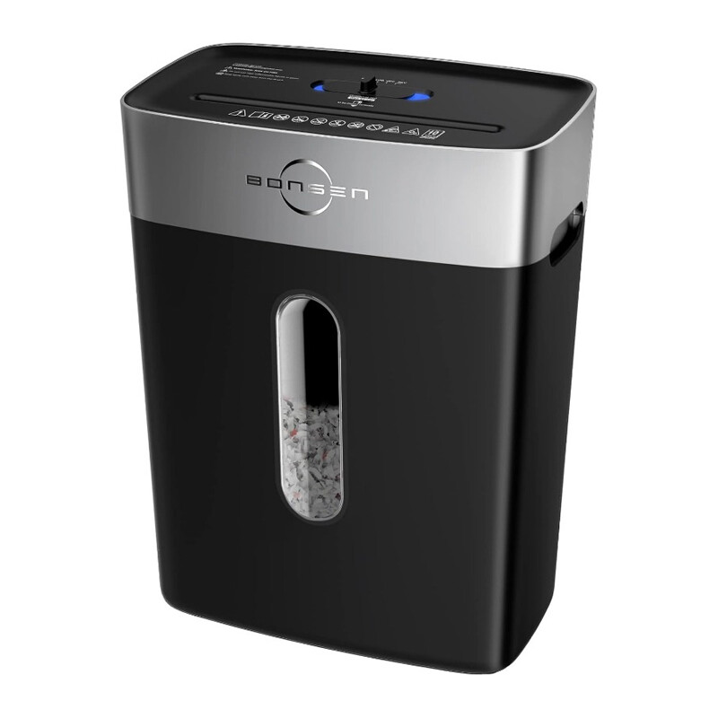Paper Shredder Quiet Credit Card Shredders 4 Gallons Bin 10-Sheet Cross Home New-image