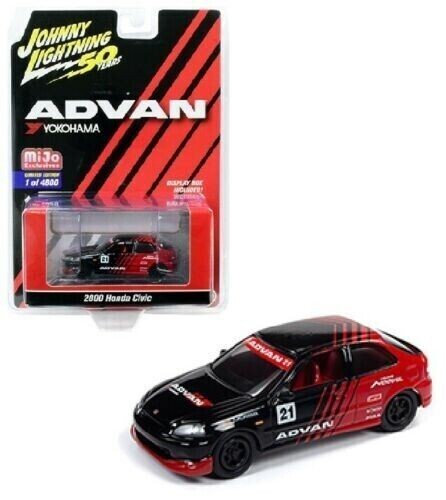 Johnny Lightning 2000 Honda Civic ADVAN YOKOHAMA 50th Anniversary